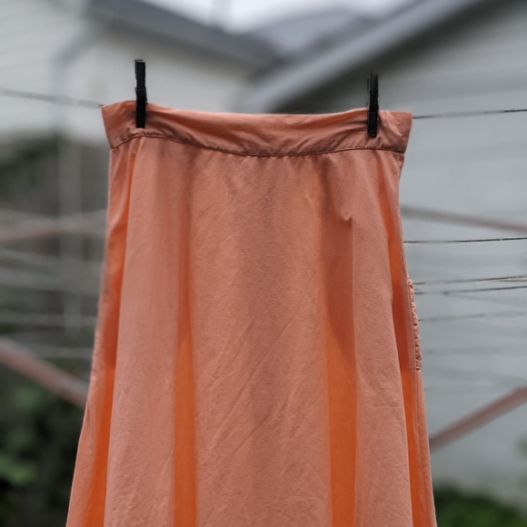 Vintage Peach Full Midi Skirt - Picture 7 of 8